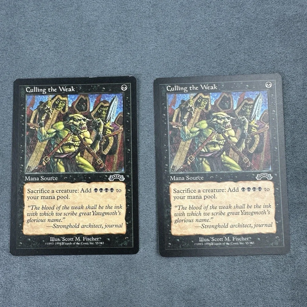 MTG Culling the Weak Exodus 55/143 Lot of 2 Rare English Regular